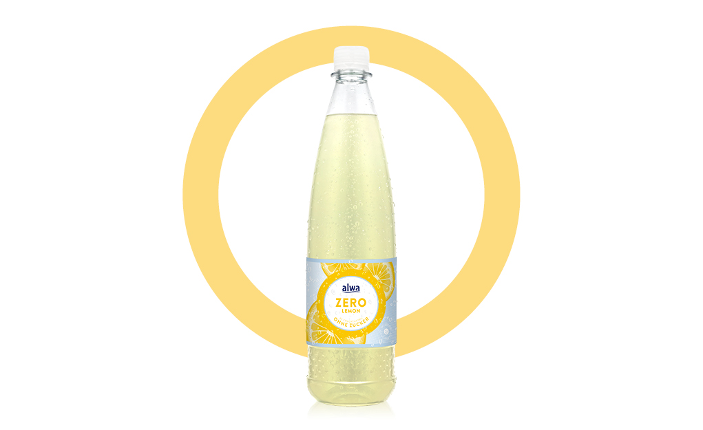 Flasche alwa Zero Lemon