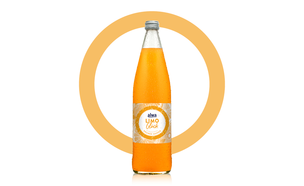 Flasche LimoGlück Orange-Mango