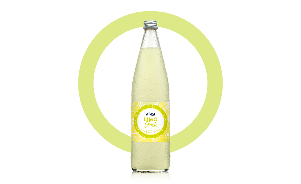 Flasche LimoGlück Zitrone-Limette