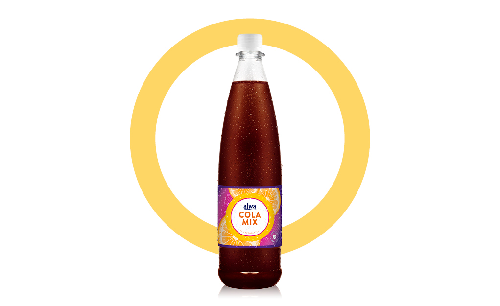Flasche alwa Limo Cola-Mix
