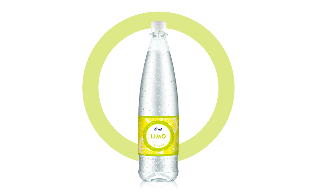 Flasche alwa Limo Zitrone