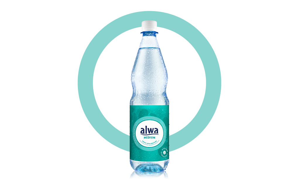 Flasche alwa Mineralwasser Medium