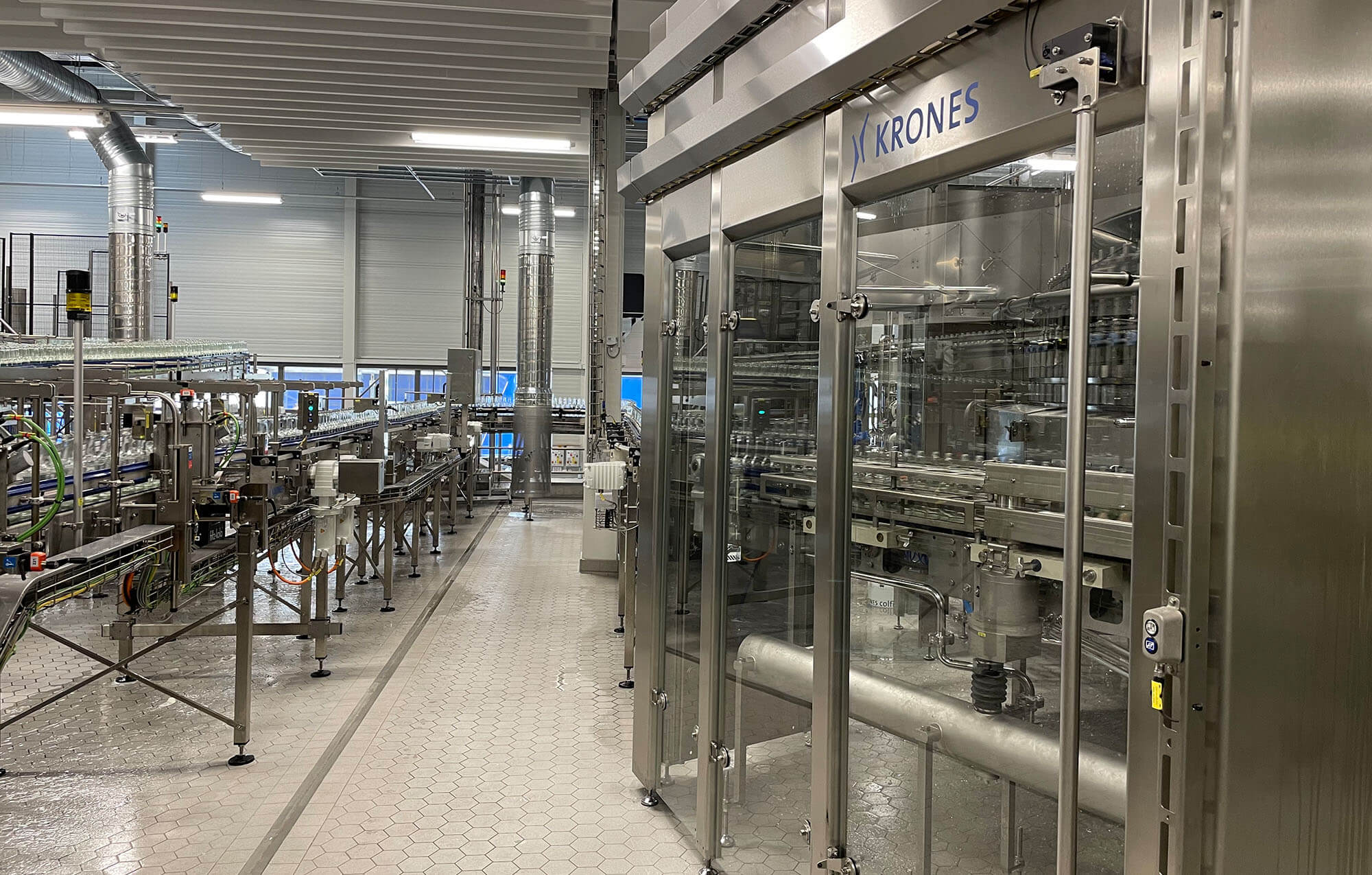 Glasanlage bei der alwa Mineralbrunnen GmbH