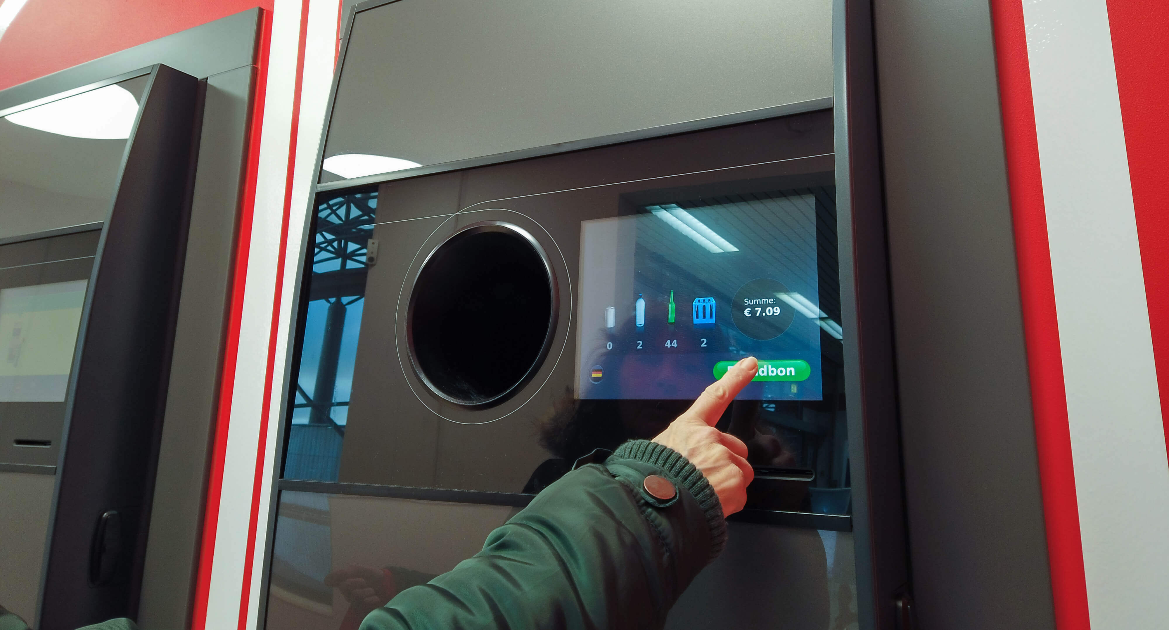 Leergutautomat für PET-Flaschen